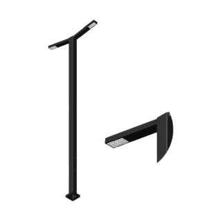 Декоративная опора освещения LP-4-2-2x28