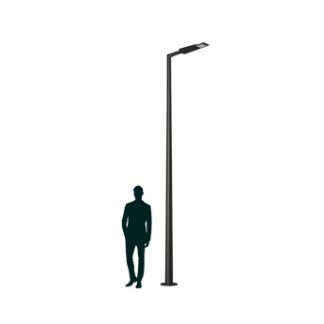 GALAXY LED 35W DW 827 RAL9006 POLE 4M (в комплекте ЗДФ)