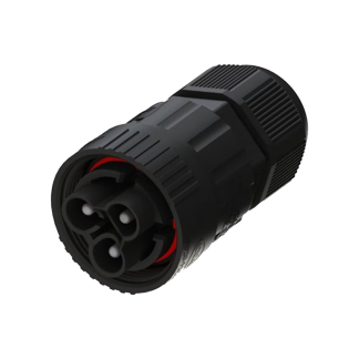 Коннектор кабельный (вилка)-3 пол. АХП d8-11,5mm IP68 (EXCEEDCONN-910001603)