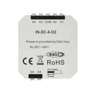 Конвертер DALI 2.0 IN-DC-4-D2