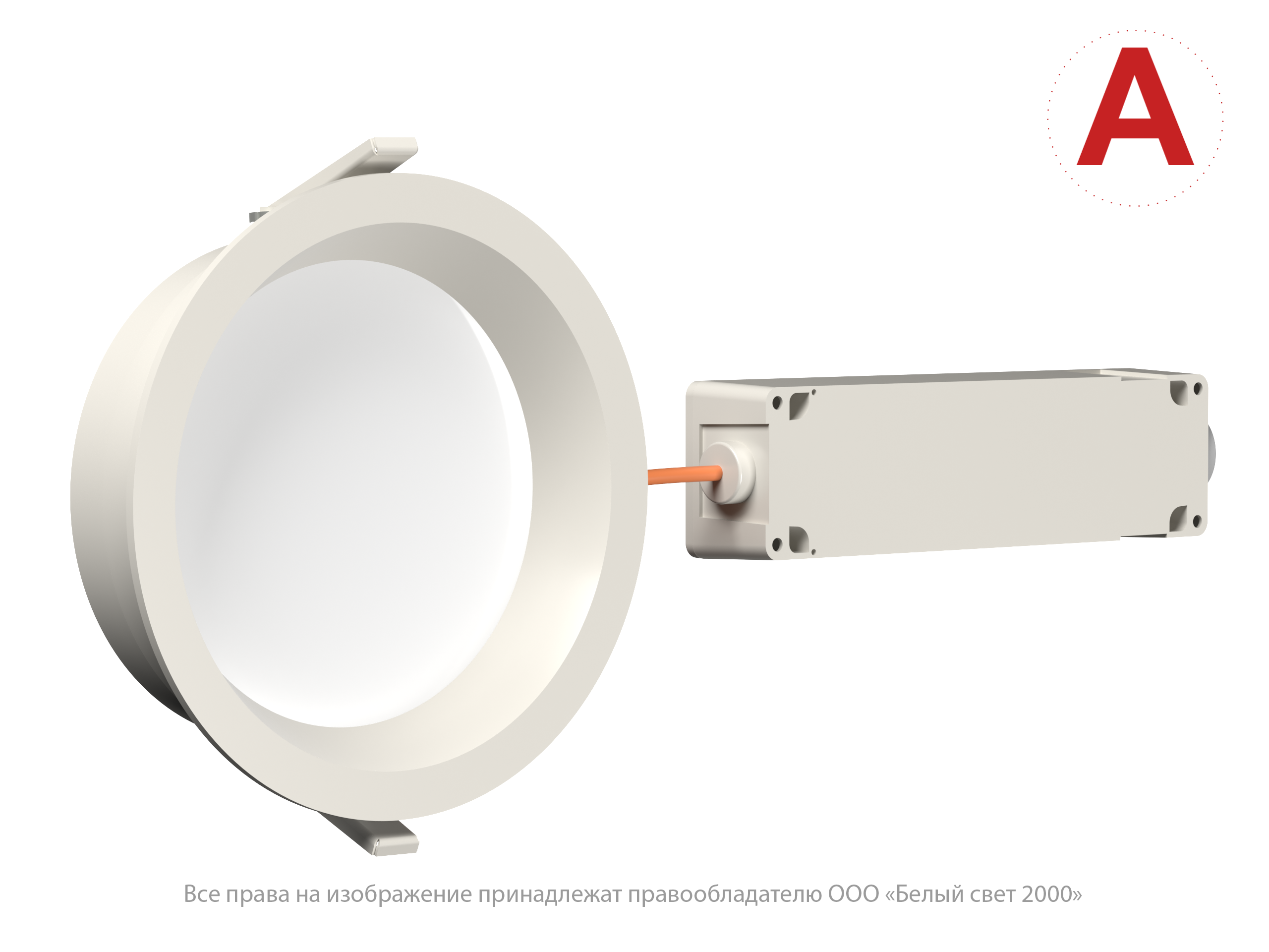 Аварийный светильник BS-DL-10-L1-24 V02 White 3000K