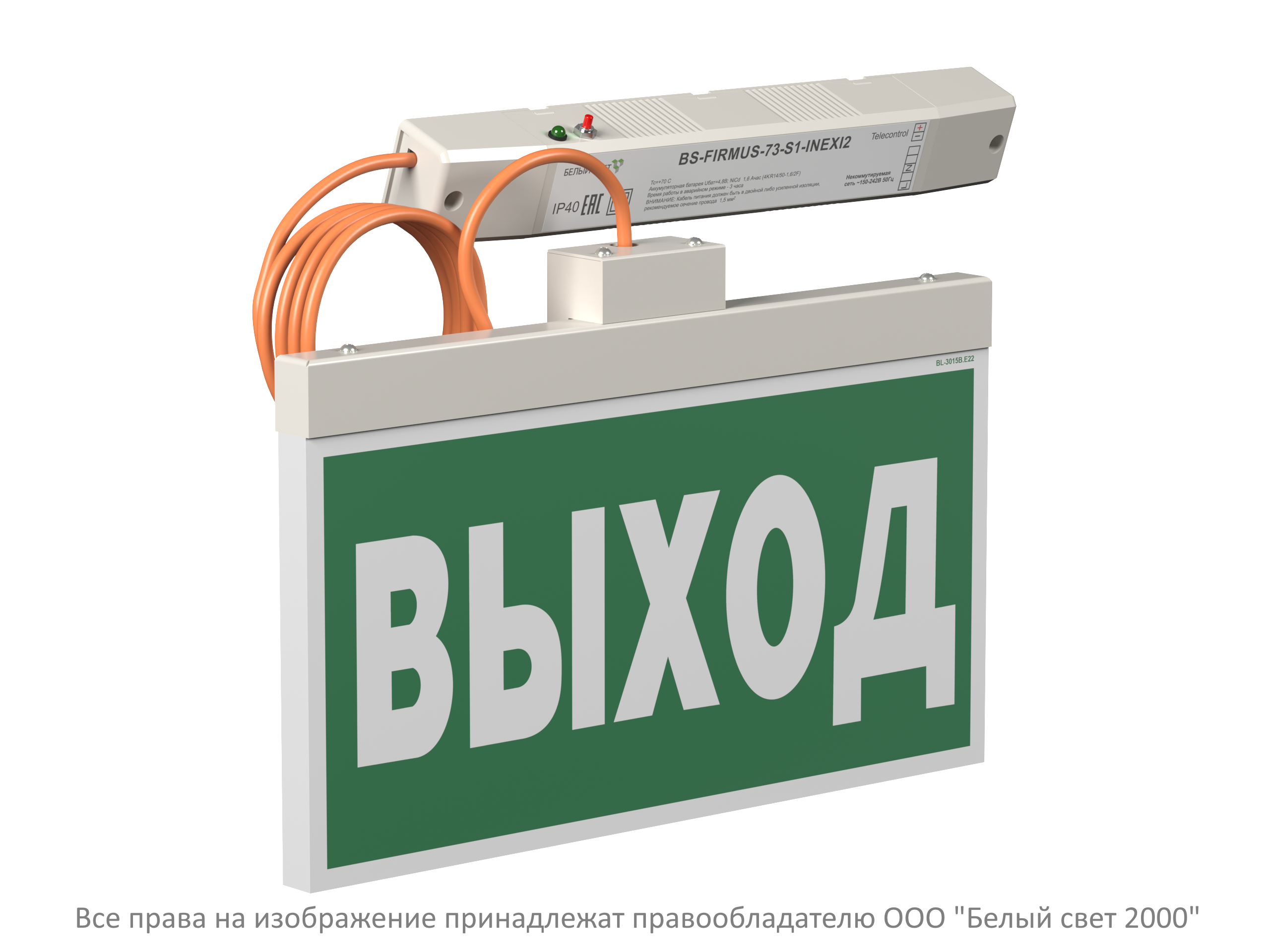 Световой указатель BS-FIRMUS-71-S1-INEXI2 White