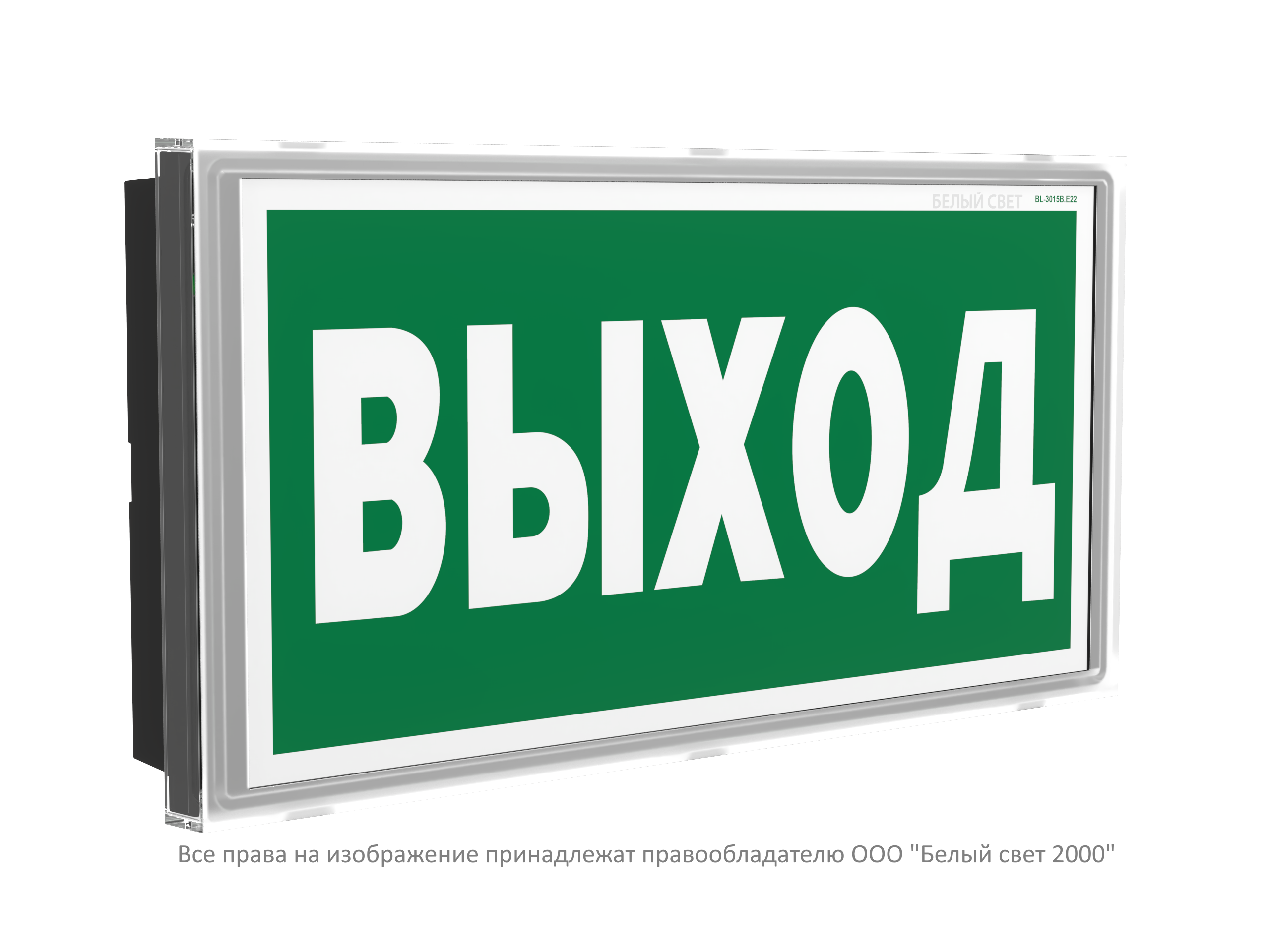 Световой указатель BS-IDON-83-S1-INEXI3-FELS Black