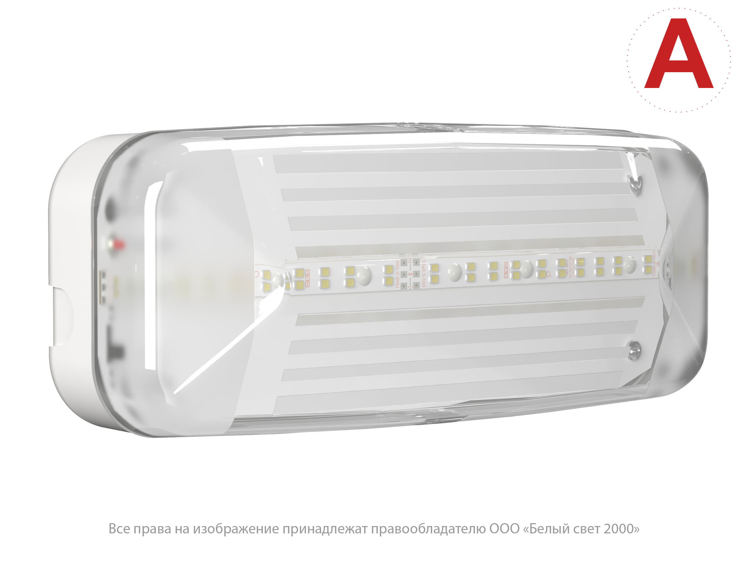 Аварийный светильник BS-JUNIOR-51-L1-INEXI3-AUTOTEST-MSS3 White 5000K